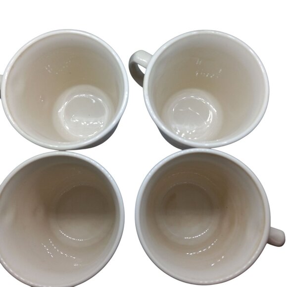 Corning Ware Corelle Forever Yours Coffee Mugs Heart Floral Design Set Of 4 - Picture 5 of 7